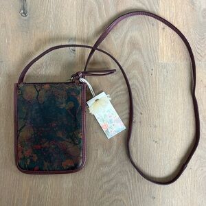 Brand new with tags Johnny Was crossbody bag. 5.5” wide, 7” tall, 1.5” deep.